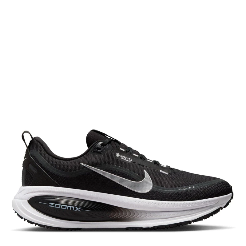 Image of Nike Vomero 18 GORE-TEX Running Shoes Mens Blk/Mttlc Silv male 10 (45)