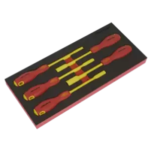 Image of Premier Insulated Nut Driver Set 5pc with Tool Tray - VDE Approved
