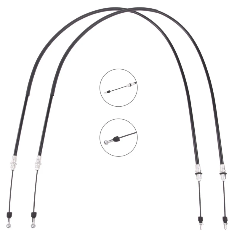 Image of RIDEX 124C1141 Brake Cable Rear, 1737/1439mm Cable,parking brake (124)