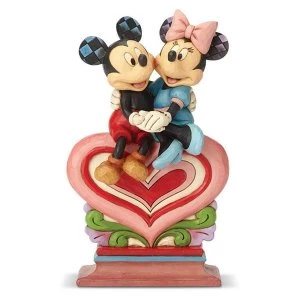 Image of Heart to Heart (Mickey Mouse and Minnie Mouse) Disney Traditions Figurine