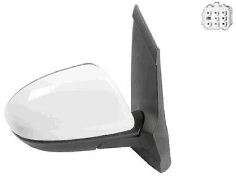 Image of VAN WEZEL 2741806 Wing mirror * HAGUS * Right, for electric mirror adjustment, primed Outside Mirror (50)