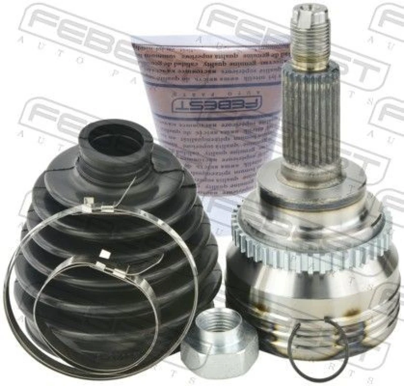 Image of FEBEST 0710-IGN29A43 CV Joint Front Axle, with ABS sensor ring Joint Kit,drive shaft (5)