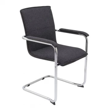 Image of Pavia Fabric Visitors Chair - Charcoal (Pack of 2)