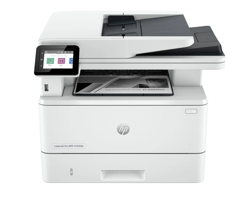 Image of HP LaserJet Pro MFP 4102fdn A4 Mono Multifunction Laser Printer 2Z623F White