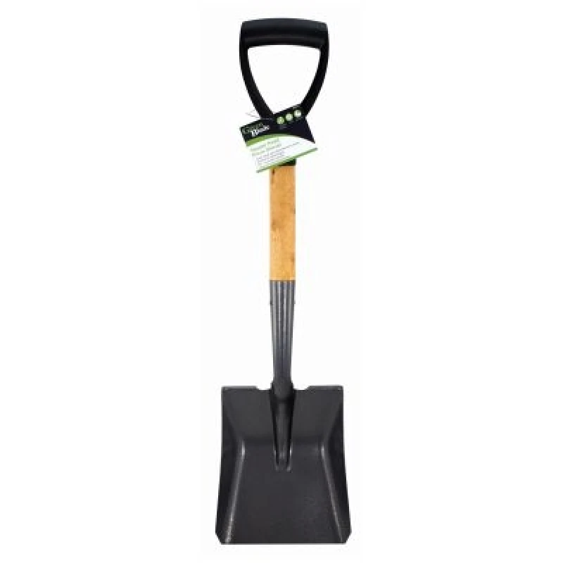 Image of Green Blade Square Head Micro Shovel With Wooden Handle