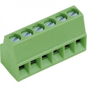 Image of Screw terminal 0.75mm Number of pins 10 AKZ69210 2.54 V GRUeN
