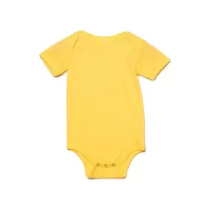 image of Bella + Canvas Baby Jersey Short Sleeve Onesie (12-18 Months) (Yellow)