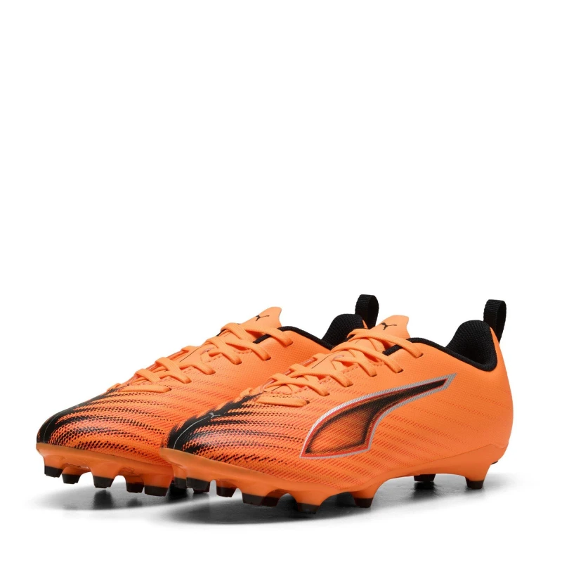 Image of Puma Ultra 6 Match Juniors Firm Ground Football Boots Orange/Black male 3 (35.5)