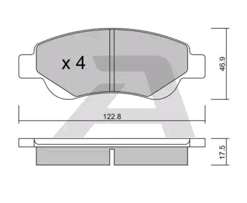 Image of AISIN Brake pad set AISIN BPTO-1008