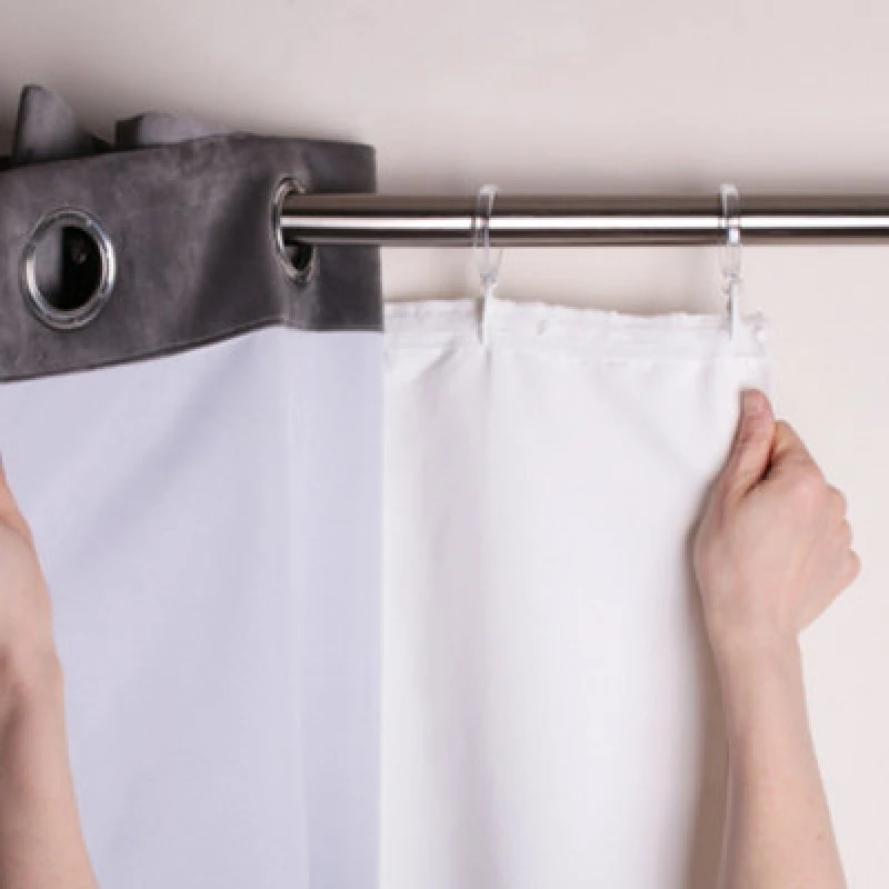Image of Curtina Eyelet Blackout Lining Ready Made Eyelet Curtains White