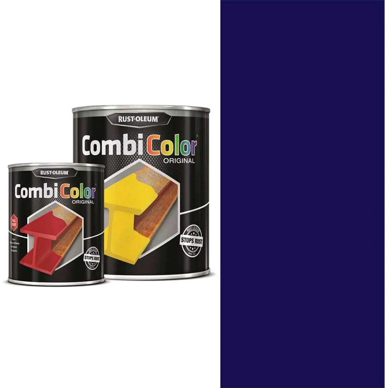 Image of Rust Oleum CombiColor Metal Protection Paint 7328.2.5 Colour: Marine Blue