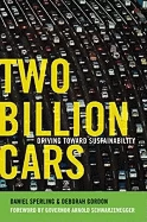 Image of two billion cars driving toward sustainability