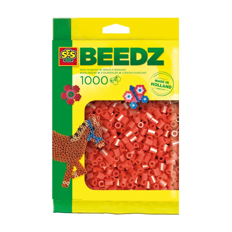 Image of SES Creative Iron on beads 1000 red Multi unisex One Size