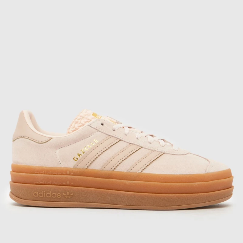 Image of adidas Pale Pink Gazelle Bold Girls Youth Trainers Pale Pink UK 5 (EU 38)