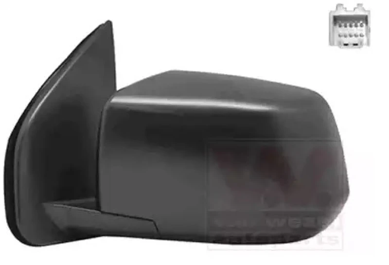 Image of VAN WEZEL 3616805 Wing mirror * HAGUS * Left, black, for electric mirror adjustment Outside Mirror (50)