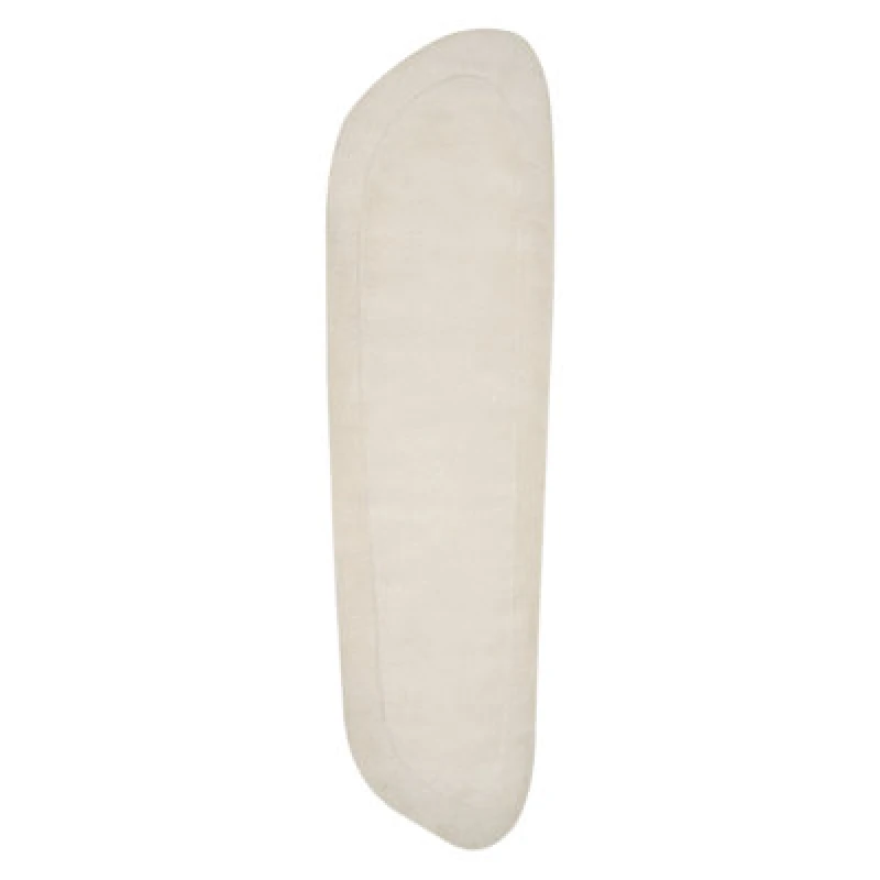 Image of Beliani Rug Berani Light Beige 80 X 250 Cm Viscose