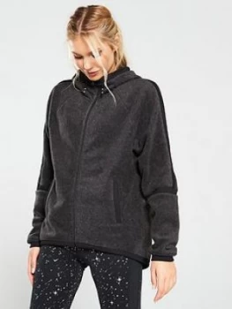 image of Nike Training Full Zip Cosy Hoodie - Black, Size L, Women