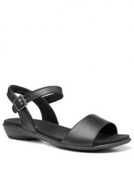 image of Hotter Tropic Wide Fit Sandals - Black, Size 8, Women