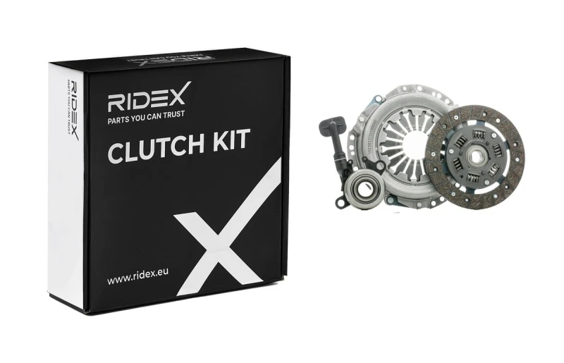Image of RIDEX 479C0275 Clutch with central slave cylinder, with clutch disc, three Piece Clutch Kit (479)