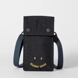 Image of Paul Smith Logo-Embroidered Nylon Phone Wallet