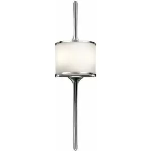 Image of Twin Wall Light Sconce Polished Chrome LED G9 3.5W Bulb
