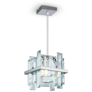 image of Maytoni Lighting - Maytoni Modern - Cerezo Modern Cerezo Chrome Pendant Ceiling Light Crystal