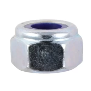 Image of Nylon Lock Nuts Bright Zinc Plated M10 Pack of 100