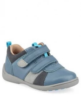 image of Start-rite Boys Grip Strap Shoes - Blue, Size 7.5 Younger