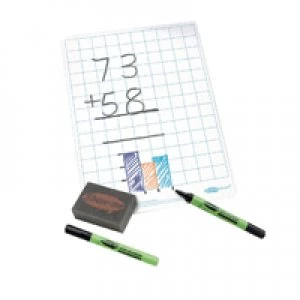 Image of Show-me A4 Squared Whiteboard CSQB