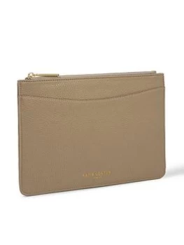 image of Katie Loxton Cara Curve Clutch Bag - Taupe