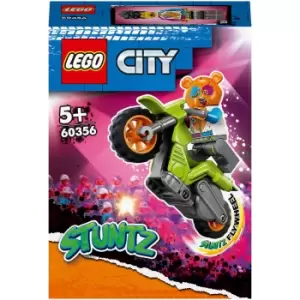 image of LEGO City: Stuntz Bear Stunt Bike Motorbike Toy (60356)