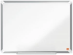 image of Nobo Premium Plus Enamel Magnetic Whiteboard 600x450mm