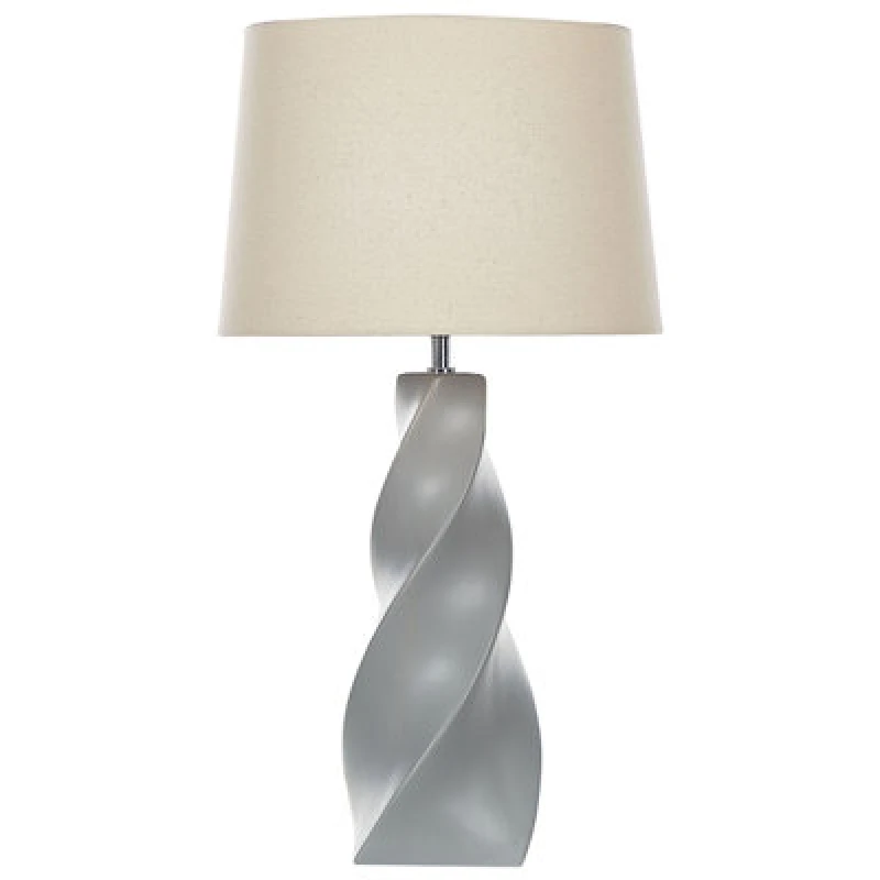 Image of Beliani Table Lamp Belaya Ceramic Grey
