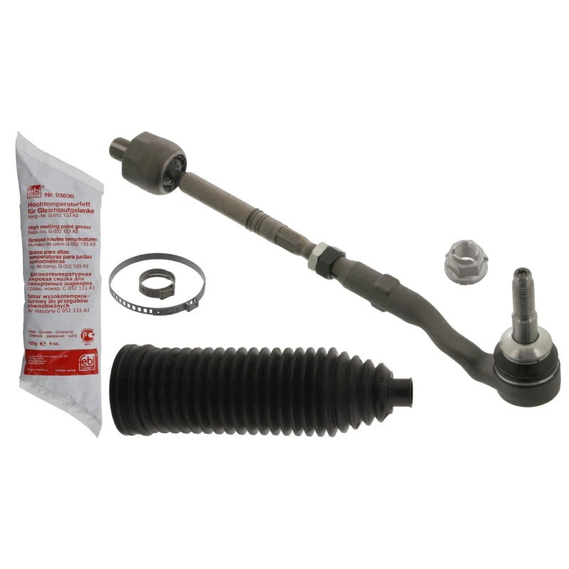 Image of FEBI BILSTEIN 40092 Tie Rod Front Axle Right, with grease, with bellow Rod Assembly (284)