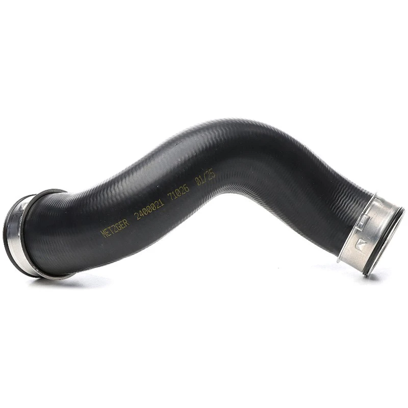 Image of METZGER 2400021 Turbocharger Hose with quick couplers, Rubber with fabric lining Rubber with fabric lining Charger Intake Hose (3314)