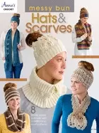 Image of messy bun hats and scarves