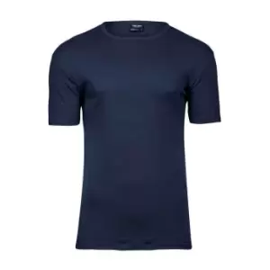 image of Tee Jays Mens Interlock T-Shirt (4XL) (Navy)