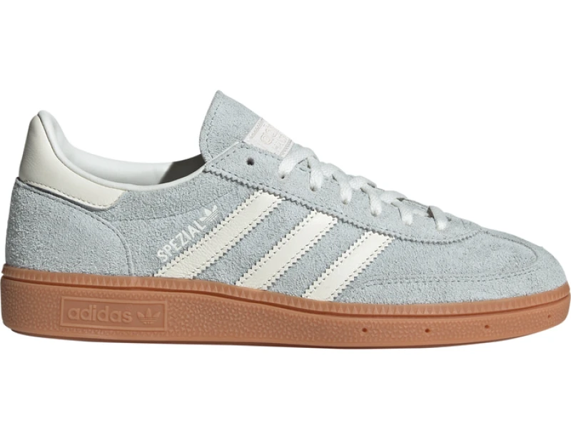 Image of adidas Originals Womens Handball Spezial Shoes Grey/Gum female 4 (36.7)