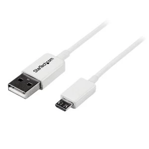 Image of StarTech 2m White Micro USB Cable A to Micro B