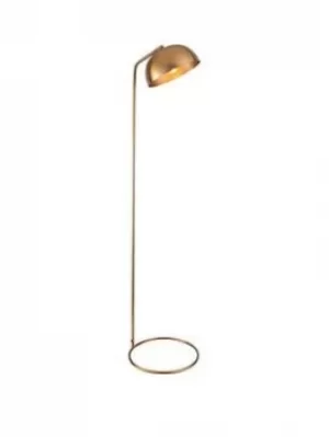 image of Gallery Quinn Floor Light Antique Brass