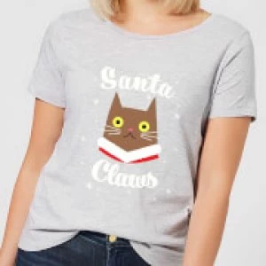 Image of Santa Claws Womens T-Shirt - Grey - 3XL