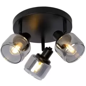 image of Lucide BJORN - Ceiling Spotlight - Ø38cm - 3xE14 - Black