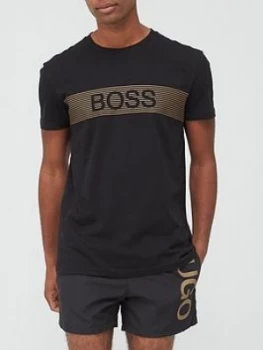 image of Hugo Boss Round Neck Special T-Shirt Black Size L Men