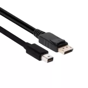 image of CLUB3D Mini DisplayPort to DisplayPort 1.2 M/M 2m/6.56ft 4K60Hz