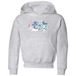 Image of Looney Tunes Its Cool To Be Nice Kids Christmas Hoodie - Grey - 11-12 Years