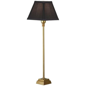 image of Interiors - 1 Light Table Lamp Solid Brass - Base Only, B22