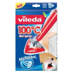 image of Vileda 100°C Steam Mop Refill Pads - Pack of 2