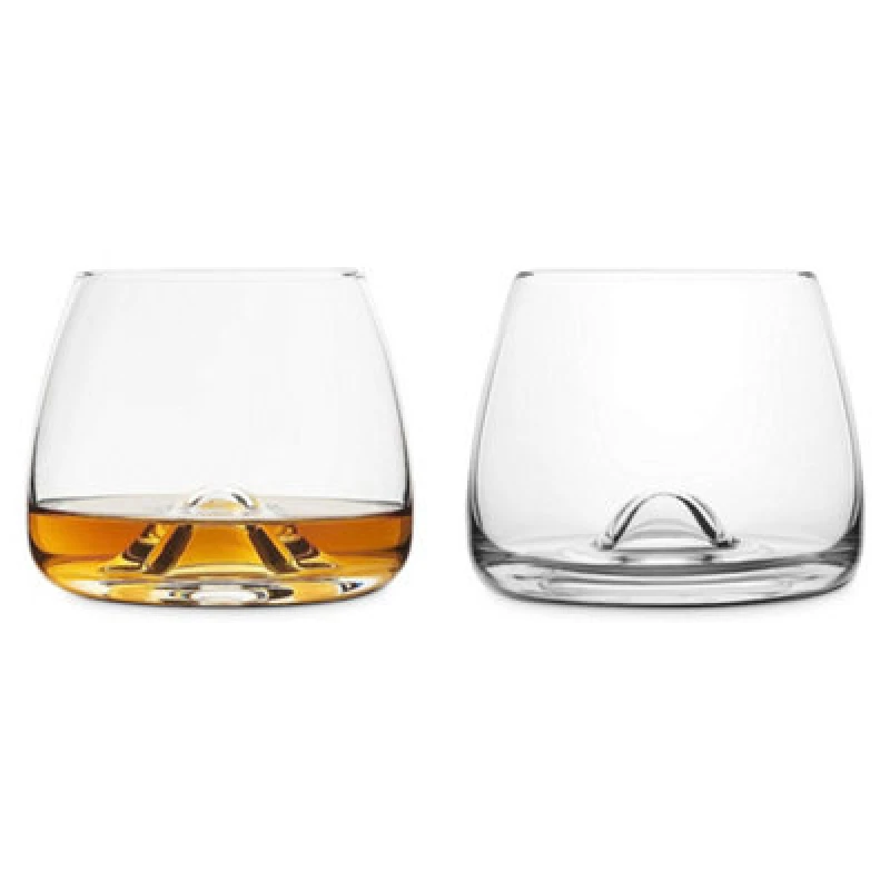 Image of Final Touch Durashield Lead-free Crystal Whisky Glasses 300ml Set of 2 Clear unisex