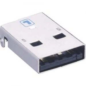 Image of Lumberg 2410 08 USB 2.0 Connector Plug horizontal mount Installation Type A plug angled
