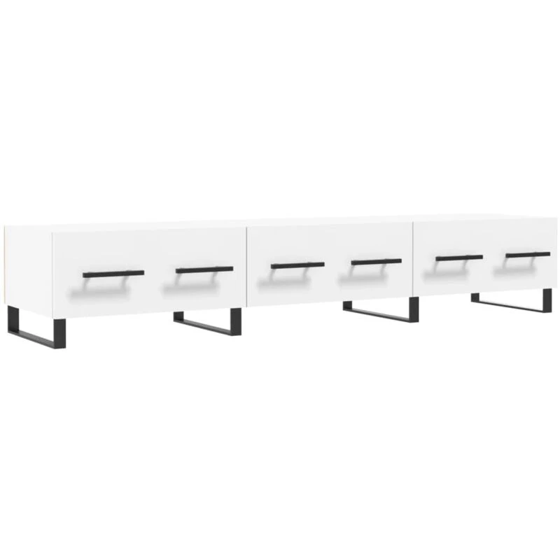Image of Vidaxl TV Cabinet White 150X36X30 Cm Engineered Wood, White 829172